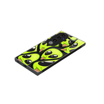 Trippy Aliens stylish phone case for vivo v40 pro | glossy glass and slim fit
