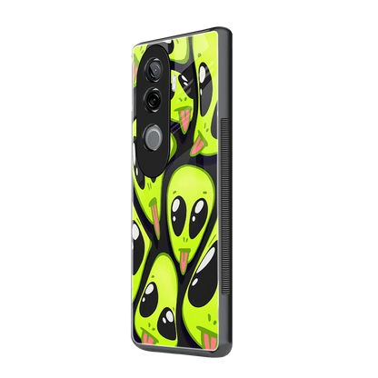 Trippy Aliens vivo v40e mobile cover | shockproof glass phone case