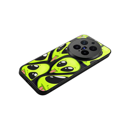 Trippy Aliens stylish phone case for vivo x300 pro | glossy glass and slim fit