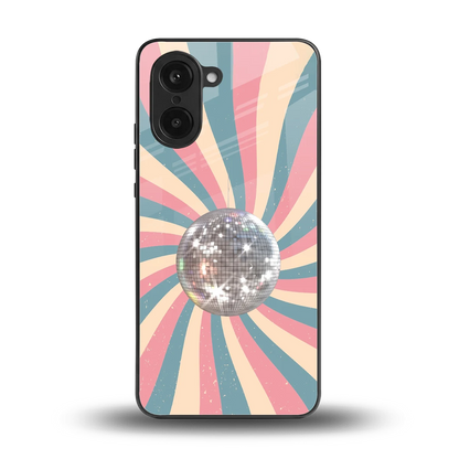 Trippy Disco back phone cover | glass case for oneplus nord ce5 5g