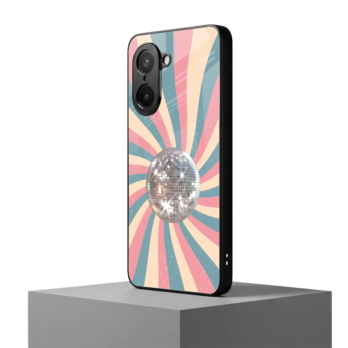 Trippy Disco oneplus nord ce5 5g mobile cover | shockproof glass phone case