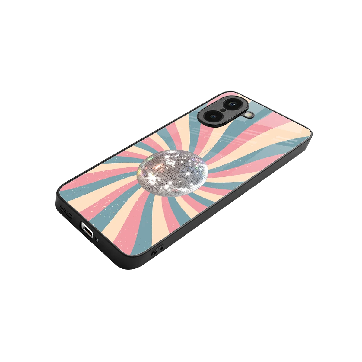 Trippy Disco stylish phone case for oneplus nord ce5 5g | glossy glass and slim fit