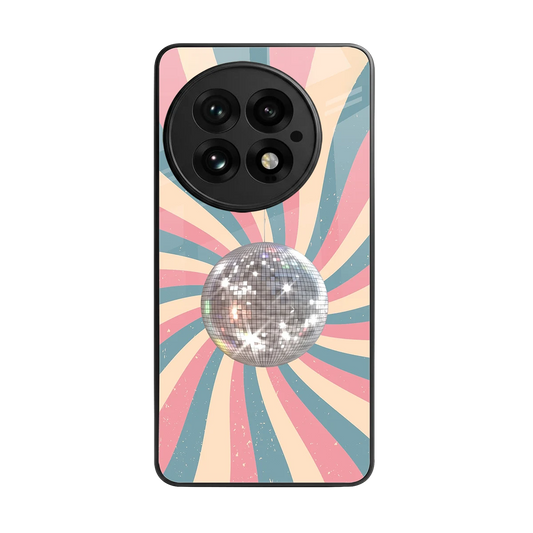 Trippy Disco back phone cover | glass case for oneplus 13