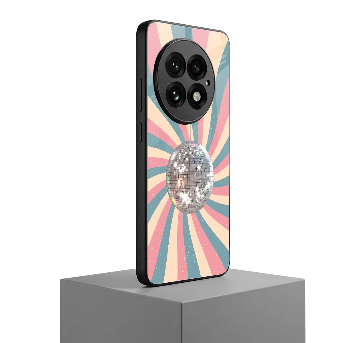 Trippy Disco oneplus 13 mobile cover | shockproof glass phone case