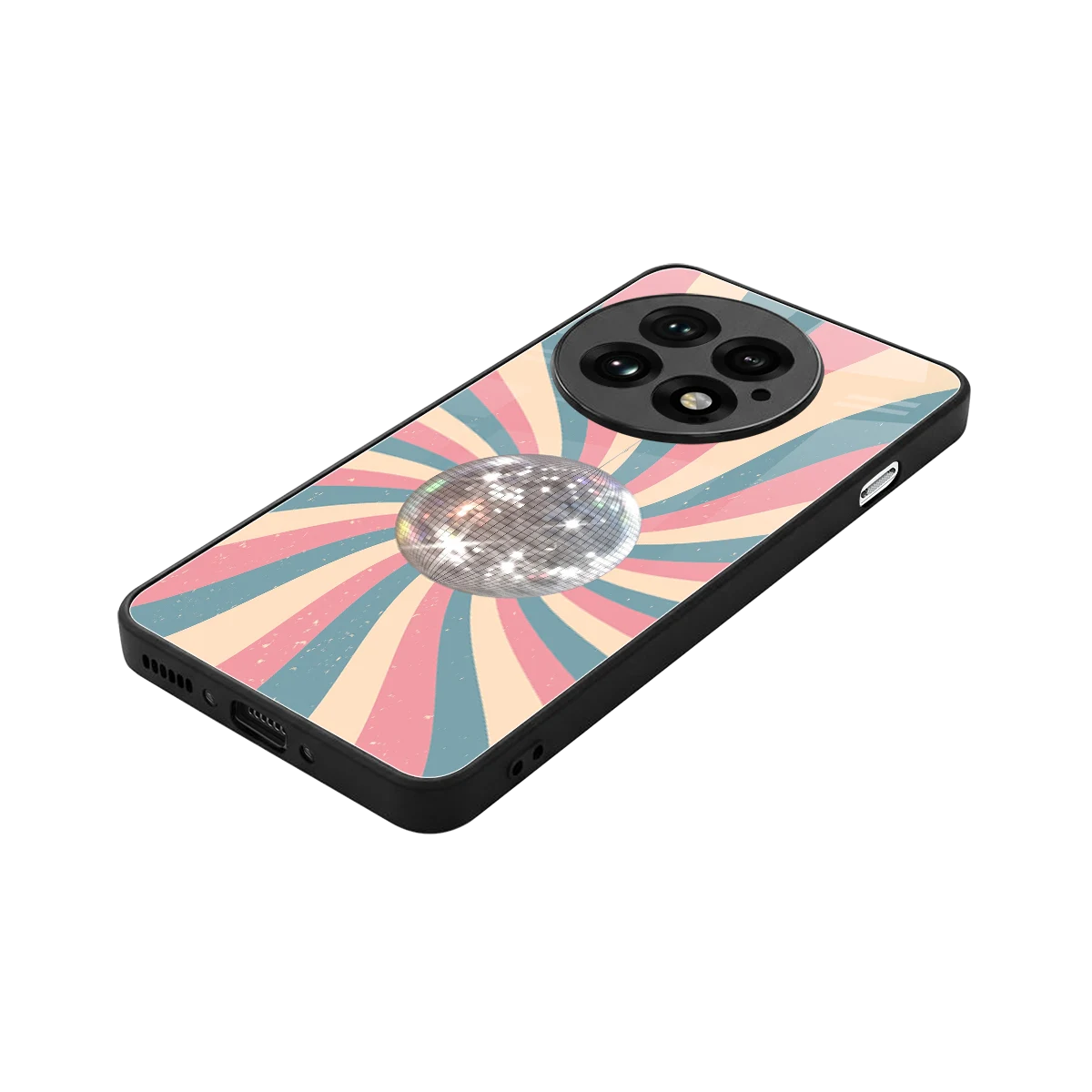 Trippy Disco stylish phone case for oneplus 13 | glossy glass and slim fit