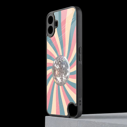 Trippy Disco cmf nothing phone 1 mobile cover | shockproof glass phone case