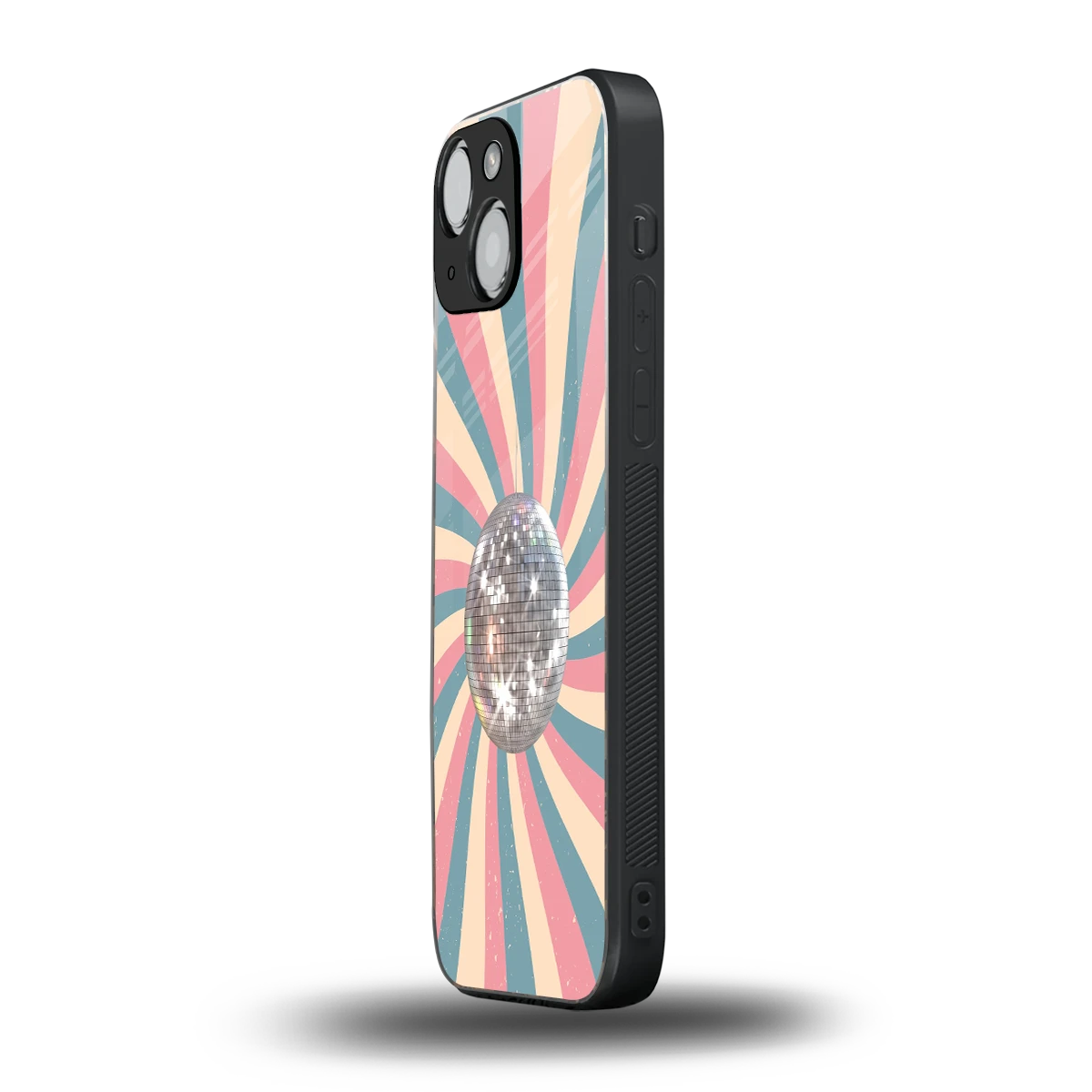 Trippy Disco iphone 12 mini mobile cover | shockproof glass phone case