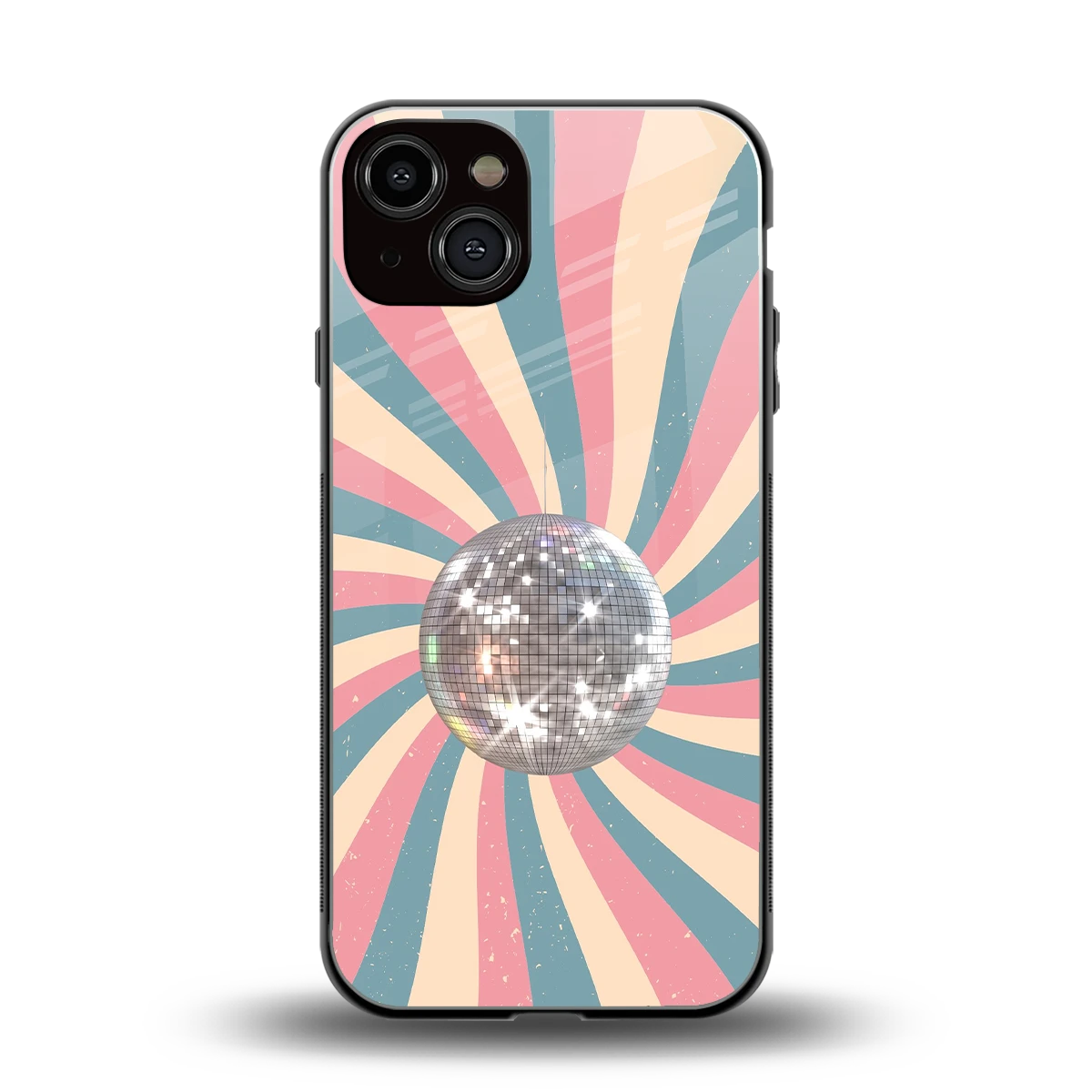 Trippy Disco back phone cover | glass case for iphone 13