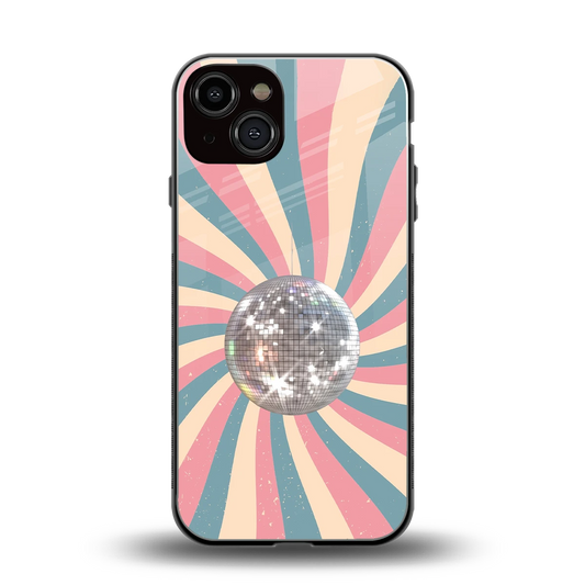 Trippy Disco back phone cover | glass case for iphone 13