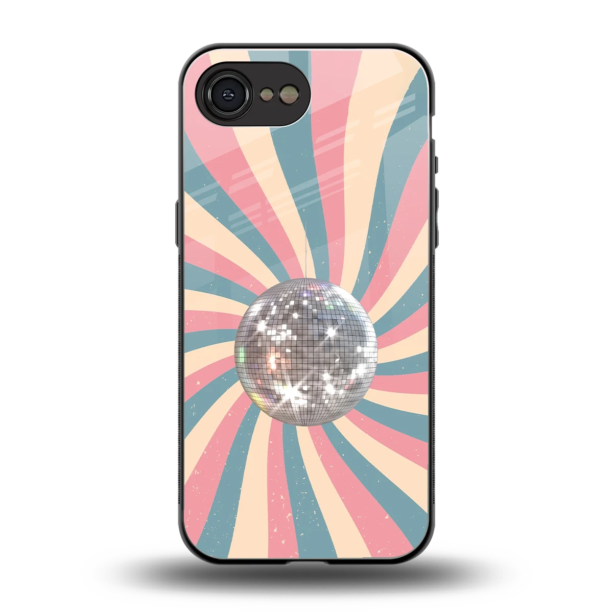 Trippy Disco back phone cover | glass case for iphone 16e