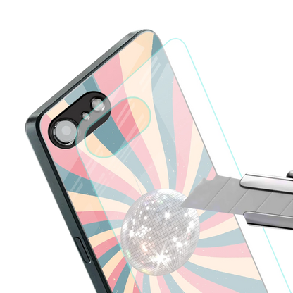 Trippy Disco stylish phone case for iphone 16e | glossy glass and slim fit