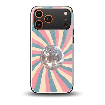 Trippy Disco back phone cover | glass case for iphone 17 pro