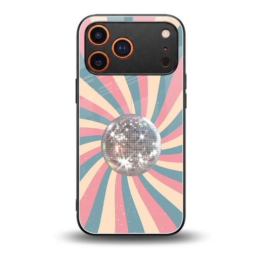 Trippy Disco back phone cover | glass case for iphone 17 pro max