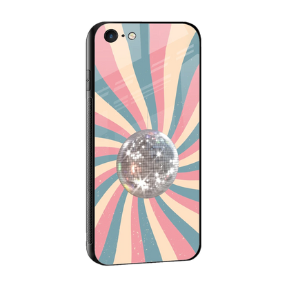 Trippy Disco sleek iphone 6 cover with tempered glass back and TPU edges