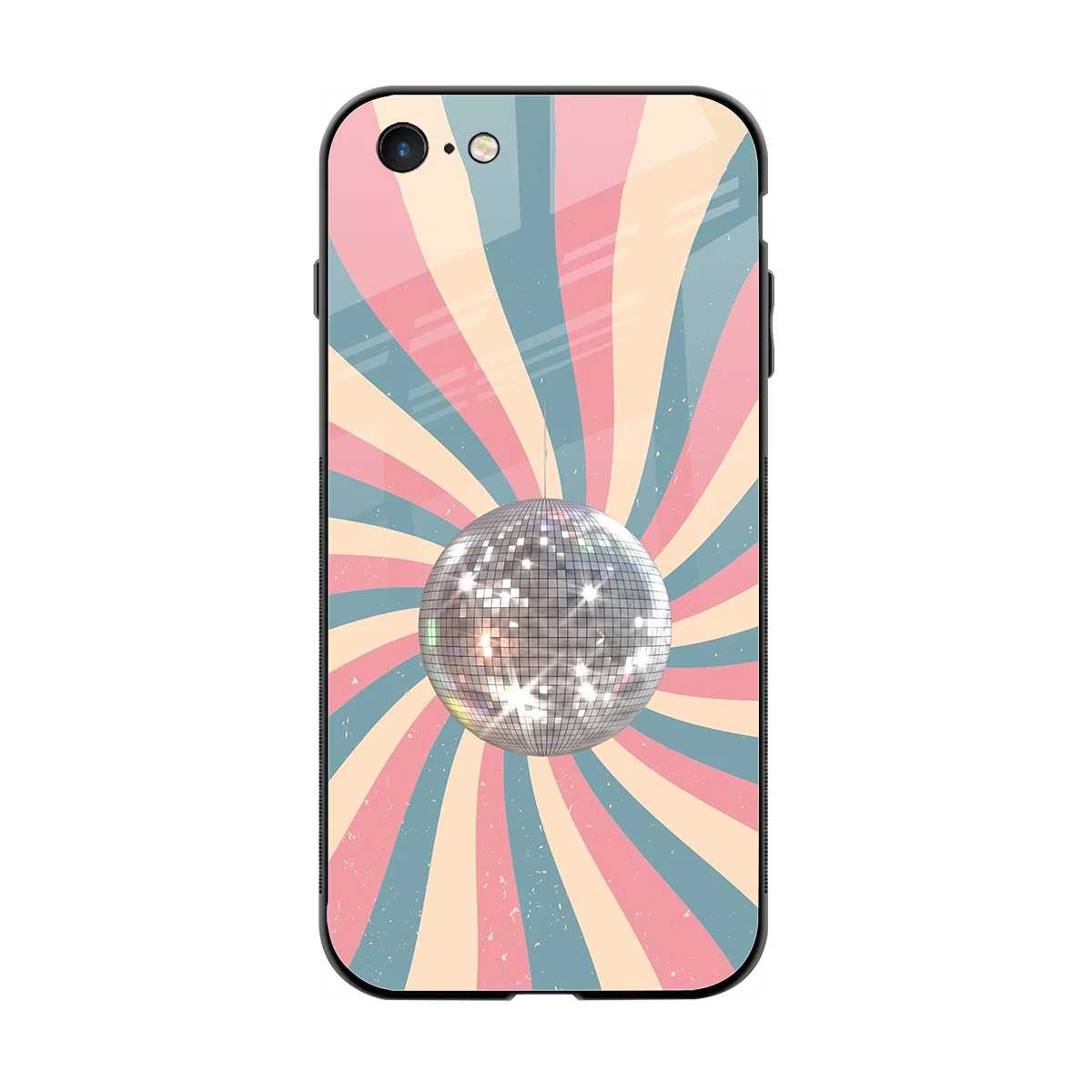 Trippy Disco back phone cover | glass case for iphone 6