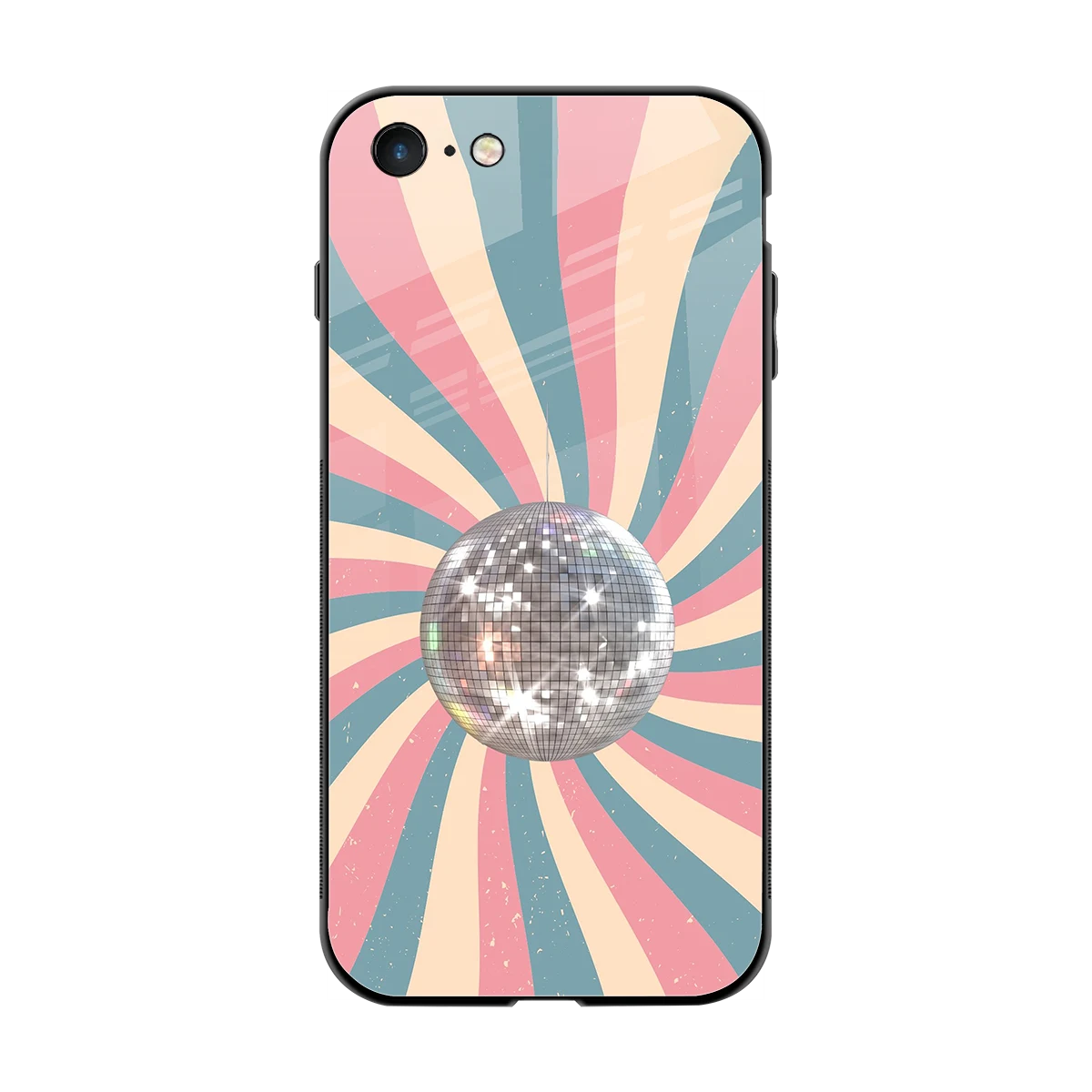Trippy Disco back phone cover | glass case for iphone 7