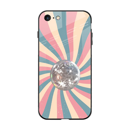 Trippy Disco back phone cover | glass case for iphone 7