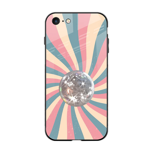 Trippy Disco back phone cover | glass case for iphone 7