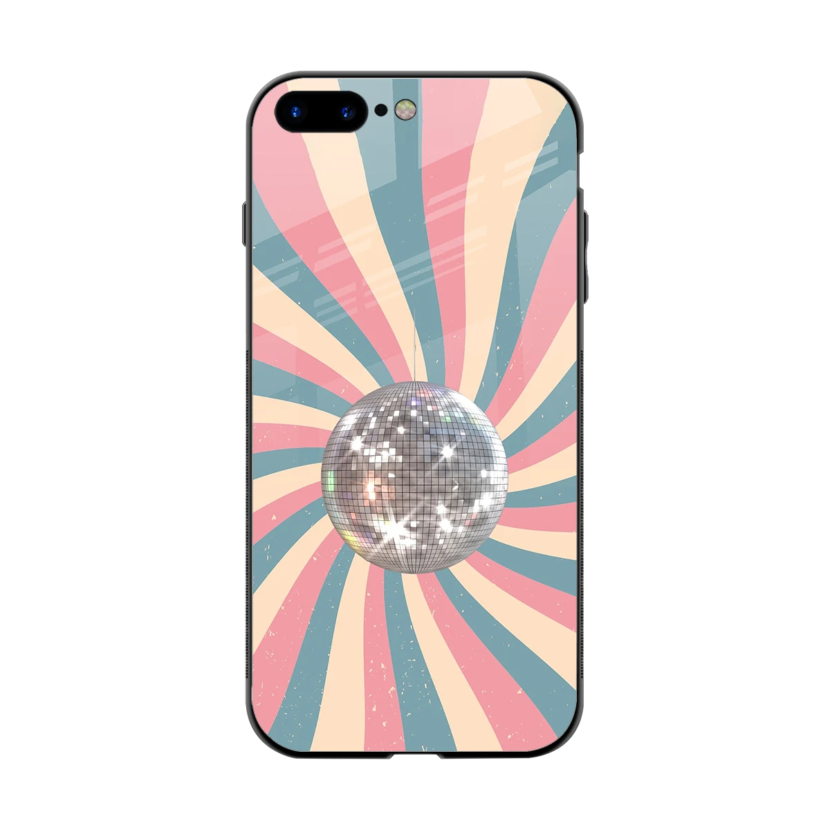 Trippy Disco back phone cover | glass case for iphone 7 plus