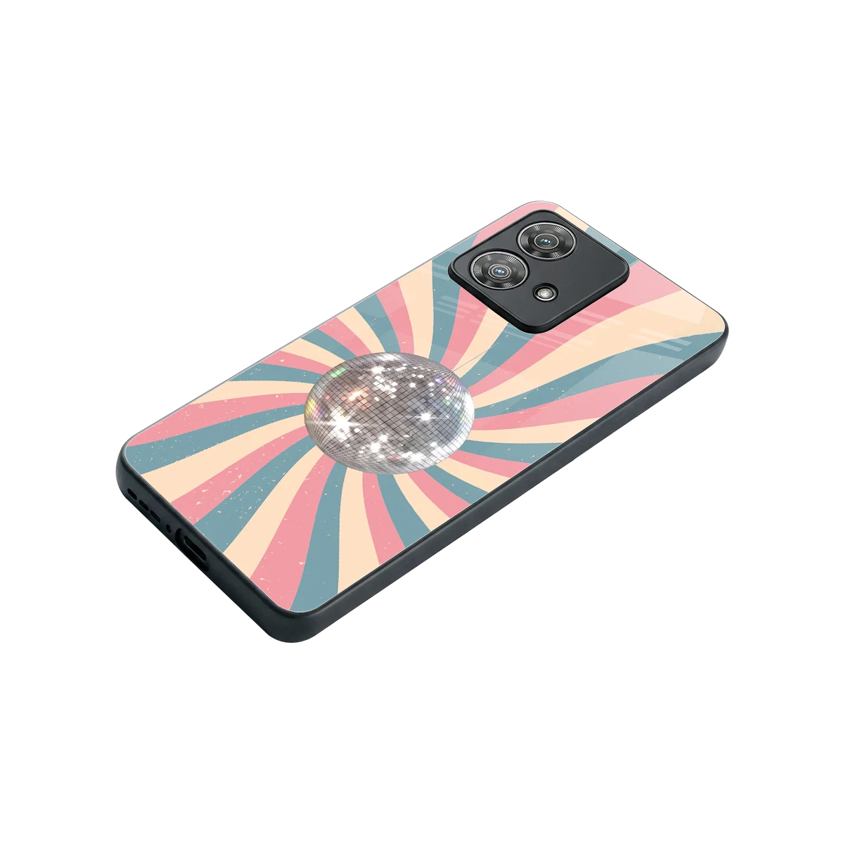 Trippy Disco stylish phone case for motorola edge 40 neo 5g | glossy glass and slim fit