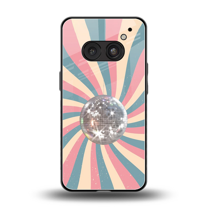 Trippy Disco back phone cover | glass case for nothing phone 2a plus