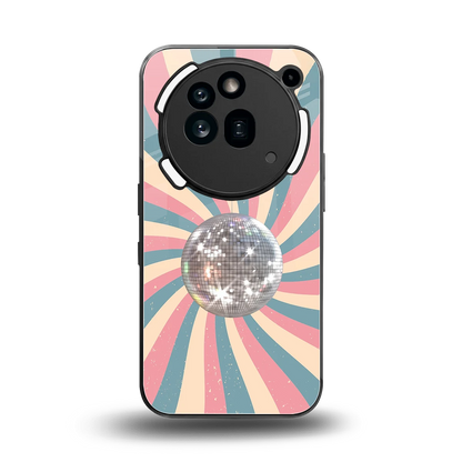 Trippy Disco back phone cover | glass case for nothing phone 3a pro