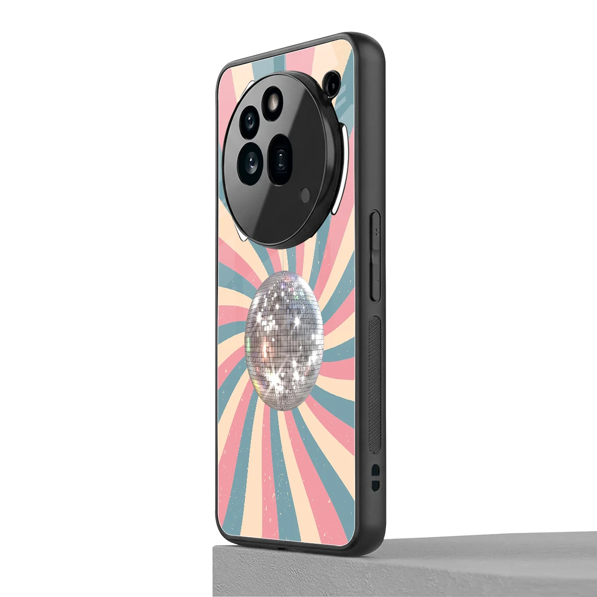 Trippy Disco nothing phone 3a pro mobile cover | shockproof glass phone case