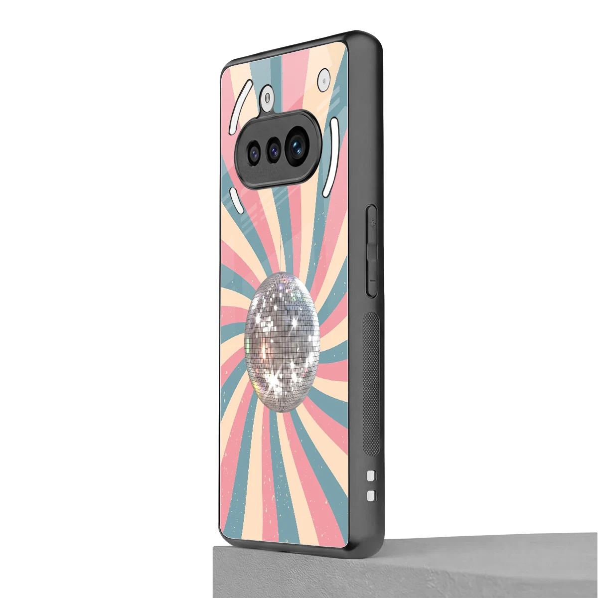 Trippy Disco nothing phone 3a mobile cover | shockproof glass phone case