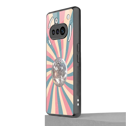 Trippy Disco nothing phone 3a mobile cover | shockproof glass phone case