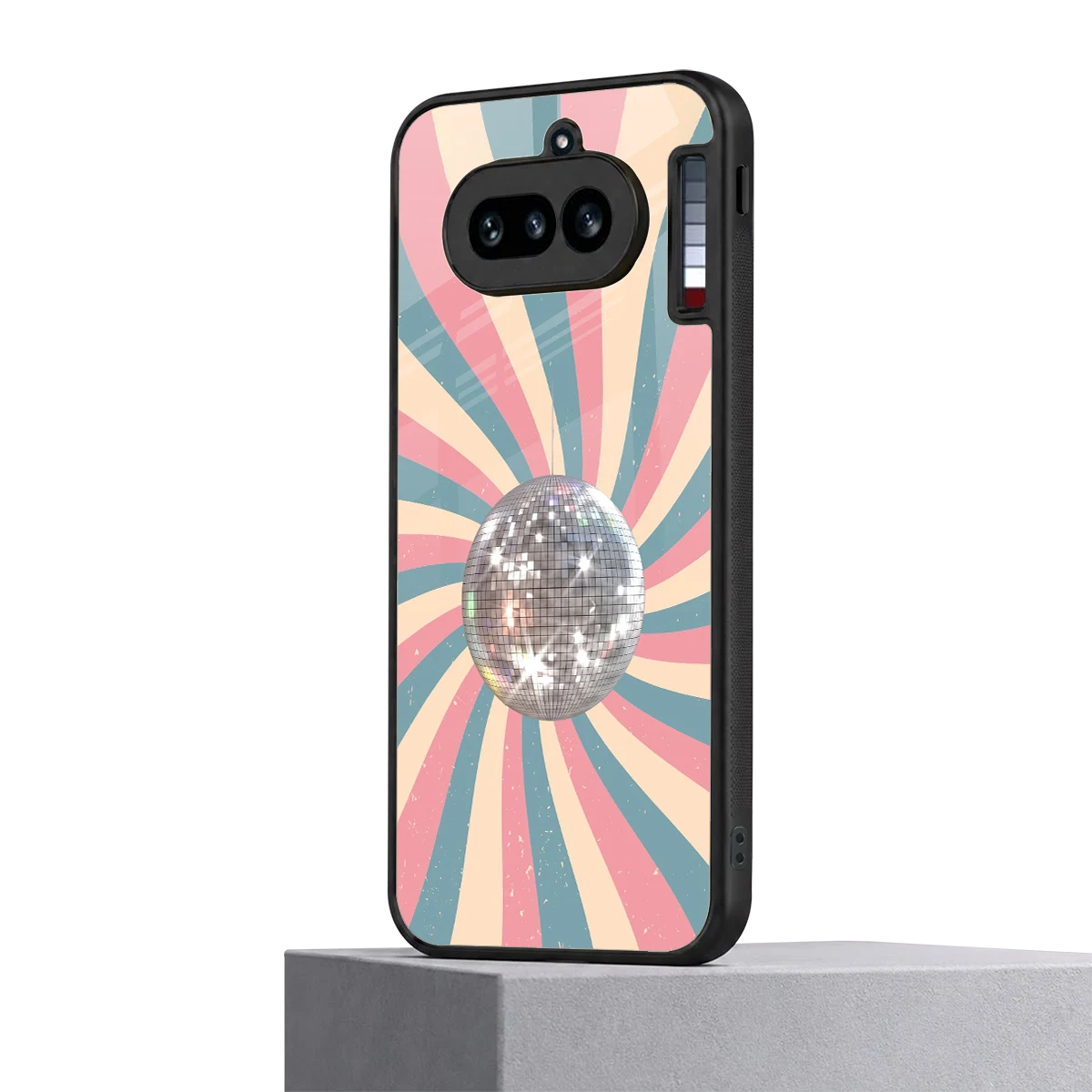Trippy Disco nothing phone 4a mobile cover | shockproof glass phone case