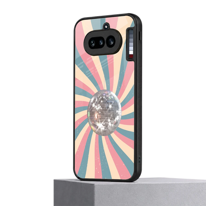 Trippy Disco nothing phone 4a mobile cover | shockproof glass phone case