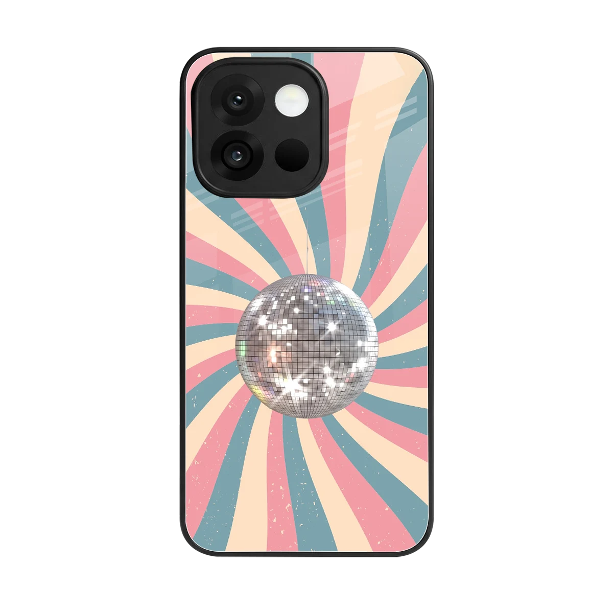 Trippy Disco back phone cover | glass case for oneplus 13s