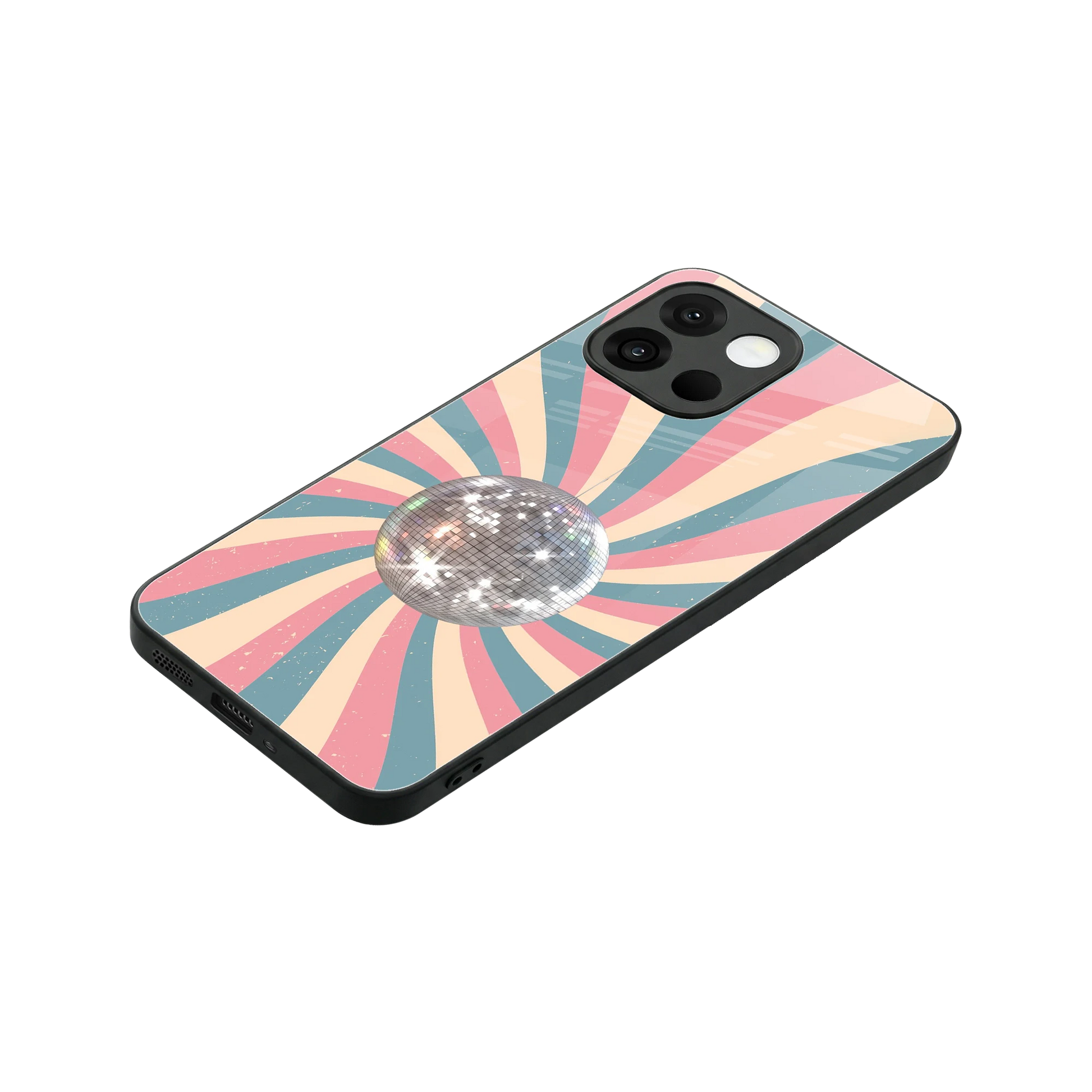 Trippy Disco stylish phone case for oneplus 13s | glossy glass and slim fit
