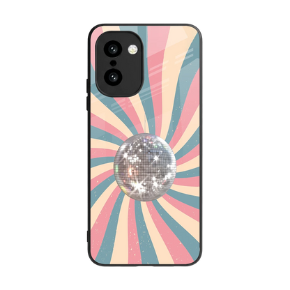 Trippy Disco back phone cover | glass case for oneplus 15r