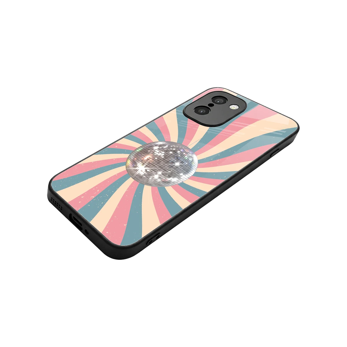 Trippy Disco stylish phone case for oneplus 15r | glossy glass and slim fit
