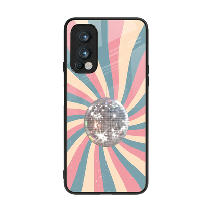 Trippy Disco back phone cover | glass case for oneplus nord 2
