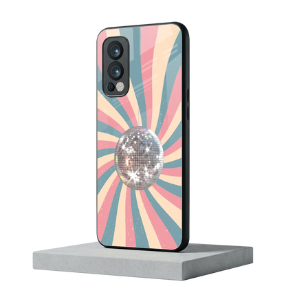 Trippy Disco oneplus nord 2 mobile cover | shockproof glass phone case