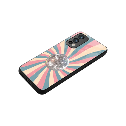 Trippy Disco stylish phone case for oneplus nord 2 | glossy glass and slim fit