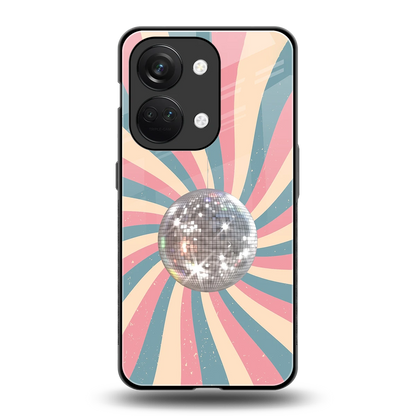 Trippy Disco back phone cover | glass case for oneplus nord 3