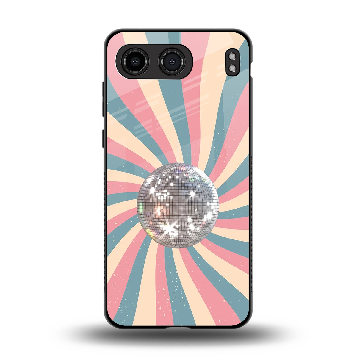 Trippy Disco back phone cover | glass case for oneplus nord 4