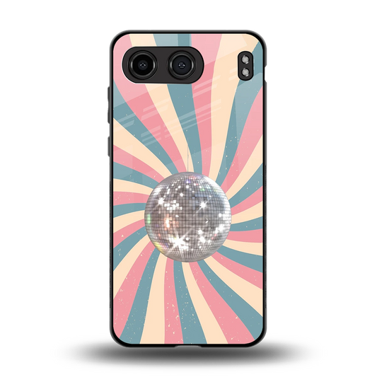 Trippy Disco back phone cover | glass case for oneplus nord 4