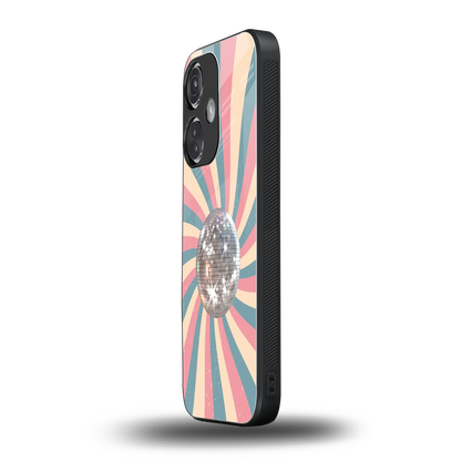 Trippy Disco oneplus nord ce 3 mobile cover | shockproof glass phone case
