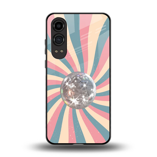 Trippy Disco back phone cover | glass case for oneplus nord ce 4 lite