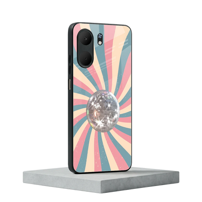 Trippy Disco oppo a5x 5g mobile cover | shockproof glass phone case