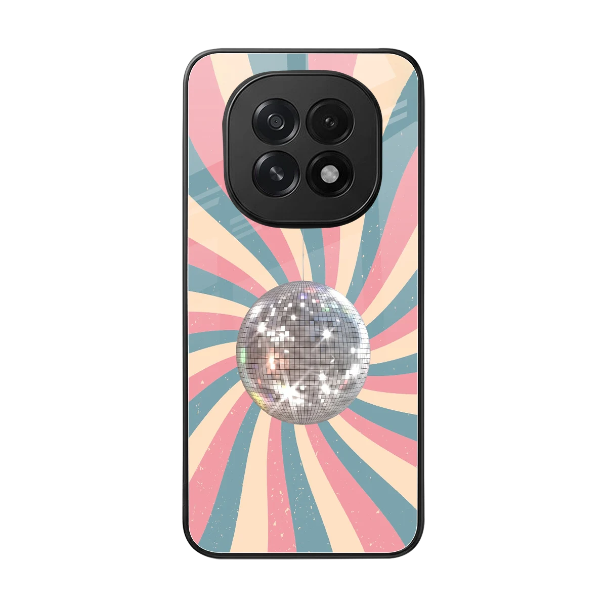 Trippy Disco back phone cover | glass case for oppo f29 5g