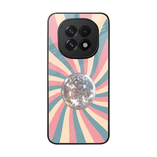 Trippy Disco back phone cover | glass case for oppo f29 5g