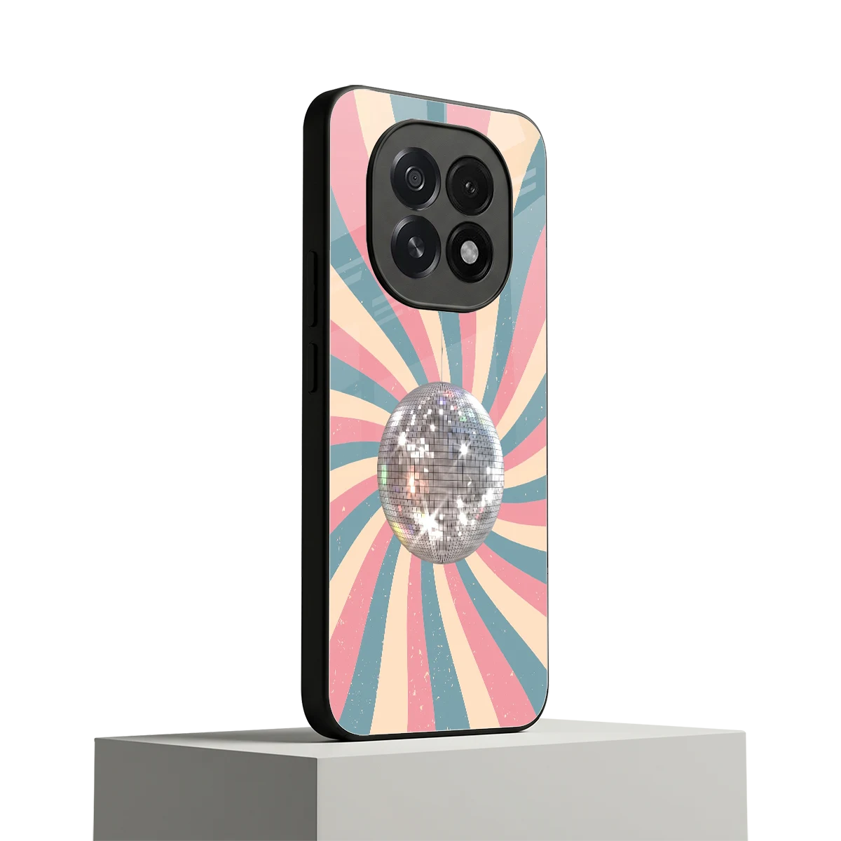Trippy Disco oppo f29 5g mobile cover | shockproof glass phone case
