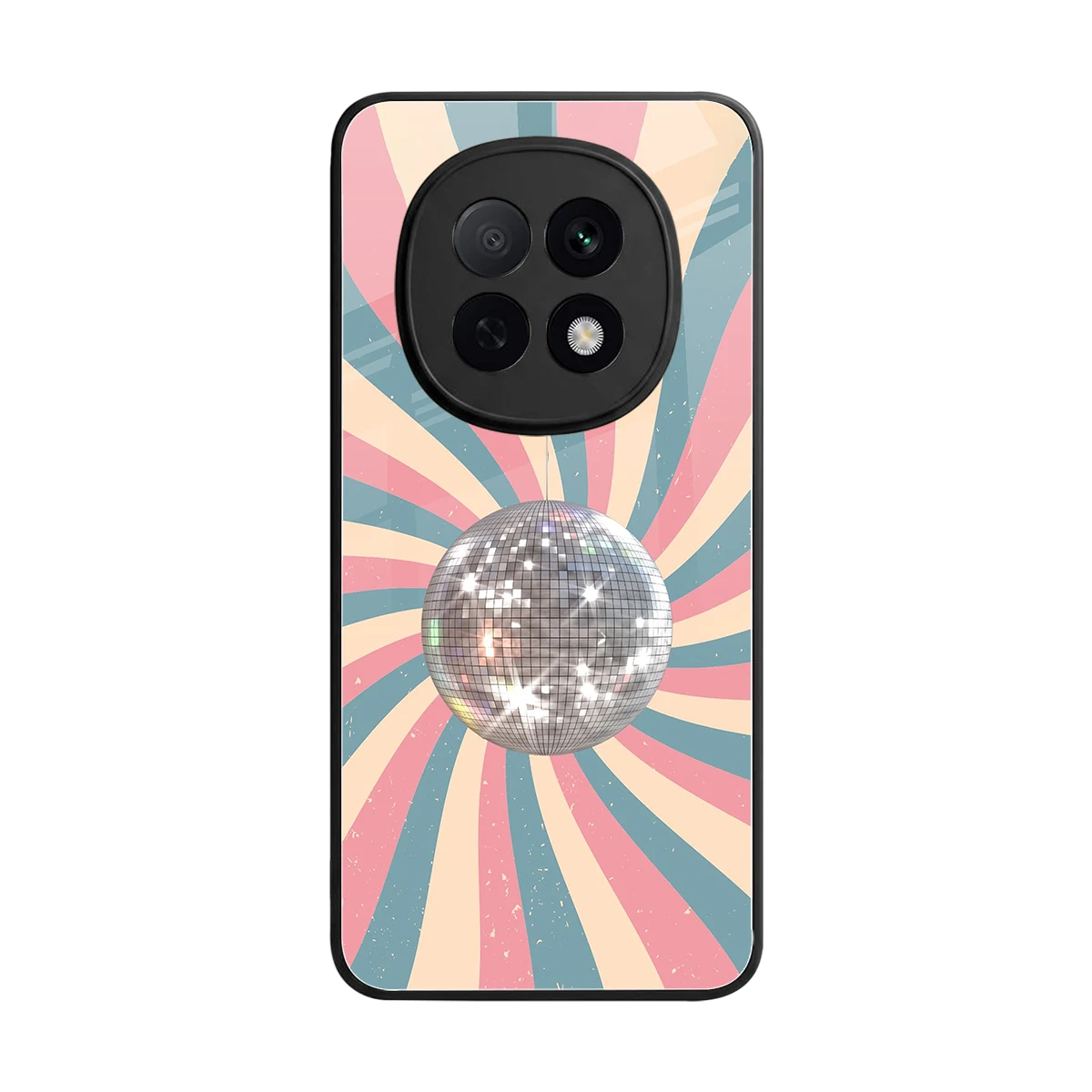 Trippy Disco back phone cover | glass case for oppo f29 pro 5g