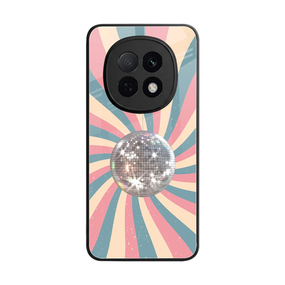 Trippy Disco back phone cover | glass case for oppo f29 pro 5g