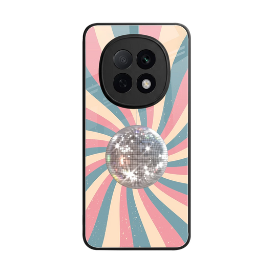 Trippy Disco back phone cover | glass case for oppo f29 pro 5g